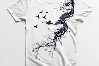 design a creative graphic t shirt design