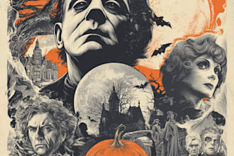 design a unique cinematic poster for your movie