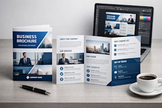 design a professional tri fold brochure for your business