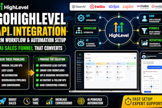 do gohighlevel api integration, crm workflow, automation setup, ai sales funnel