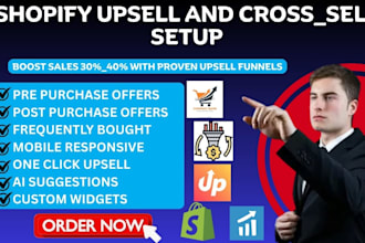 setup shopify upsell and cross sell via reconvert bold upsell carthook upcart