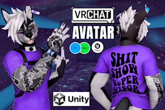 edit and create custom 3d vrchat avatars for you