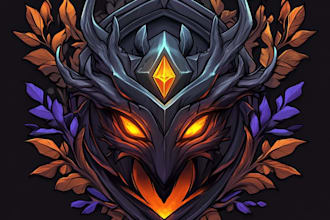 make fantasy logo title in dark theme