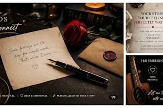 write your love letter apology or song with real emotion