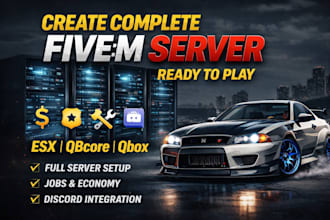 create a complete fivem server ready to play