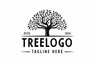 design outstanding tree logo