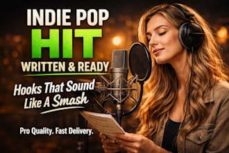write indie pop and bedroom pop songs that are spotify ready in 48 hours