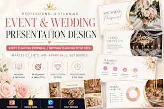 design event planning proposal presentation and wedding planning pitch deck
