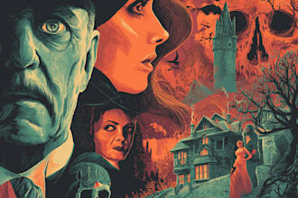 design a dramatic movie poster