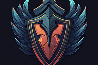 make fantasy logo title in dark theme