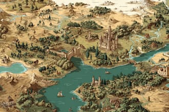 do map illustration map design fantasy map maker cartography city map vector map