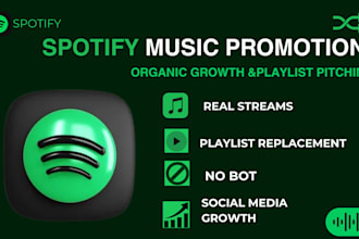 do spotify music promotion music promotion organic growth real streams no bots