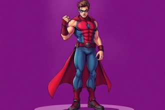do a charcter of comic or design your comic character