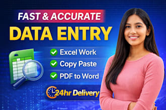 do a detail oriented data entry specialist offering fast and accuracy