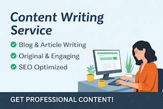 write blog posts and website content