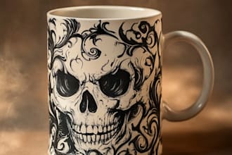 draw a mug or coffee mug design