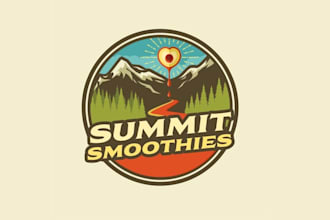 design awesome smoothie shop logo