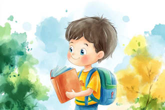 whimsical children story book illustration