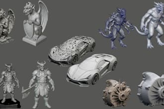 create, fix, repair or modify stl files 3d cad model design for 3d printing