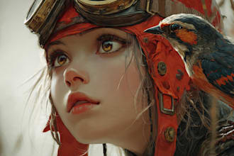 draw awesome illustration with realistic style