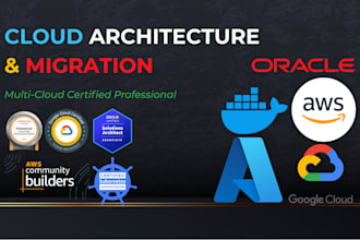 architect and migrate your infrastructure to AWS, gcp or azure
