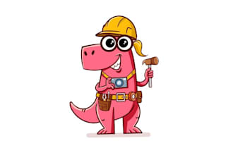 design dinosaur anything old fashioned logo