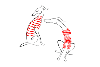 design dog illustration whippet breed female owners logo