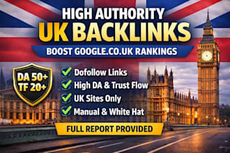 build high trust flow UK dofollow backlinks for google ranking