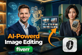 do ai photoshop editing, retouching, and product editing