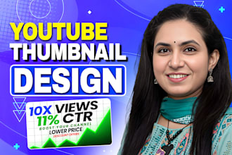 design clickbait thumbnail, attractive and amazing ad youtube thumbnails