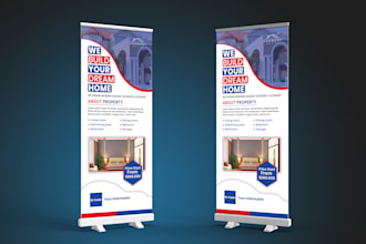 a professional roll up  retractable  or pull up banner