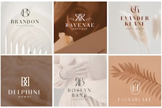 create modern luxury logo design for fashion and boutique brand