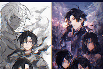 create stunning custom digital art illustrations