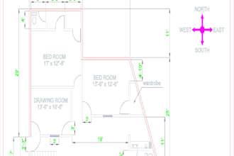 design professional 2d and 3d house models on autocad