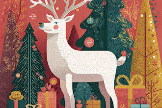 design amazing christmas,greeting or holiday card for you