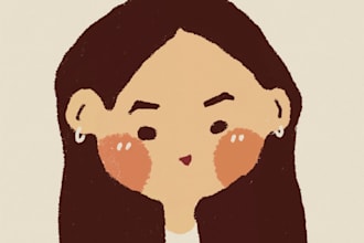 create minimalist flat illustrations