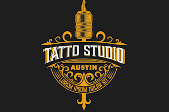 create exclusive and marvelous tattoo shop logo design