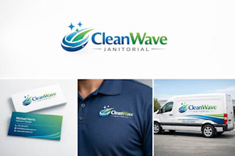 design a janitorial cleaning services logo for your company, business, product