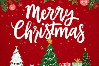 create personalized christmas card for you