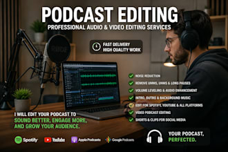 podcast editing with fast delivery