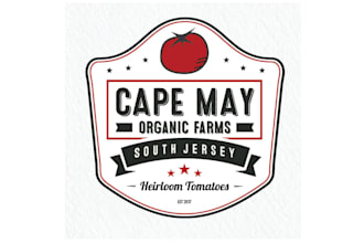 design natural organic heirloom tomato farm logo