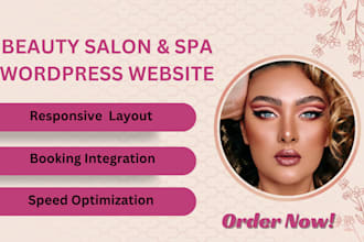 create a professional beauty salon booking website