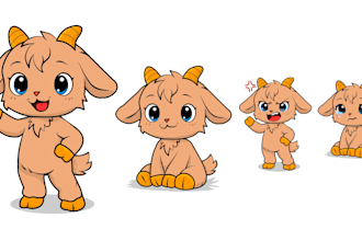 draw a cute pet or monster vector cartoon