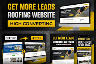 build a high converting website for roofing contractors