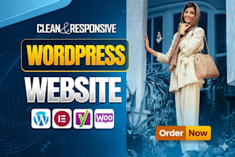 built a custom wordpress website, design a ecommerce website