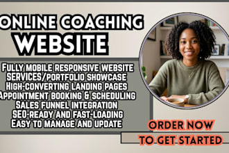 online coaching website business coach booking website life coach wordpress site