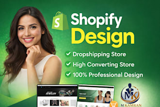 design shopify store, shopify store design and redesign