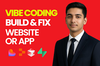 develop or fix lovable ai web apps, saas mvp, vibe coding, base44, loveable