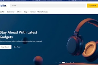 build wix electronic website gadget accessories website ecommerce website
