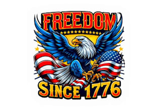 design high quality eagle mascot logo with t shirt design